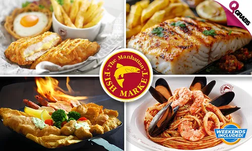 Delicious Seafood Selection at The Manhattan Fish Market!